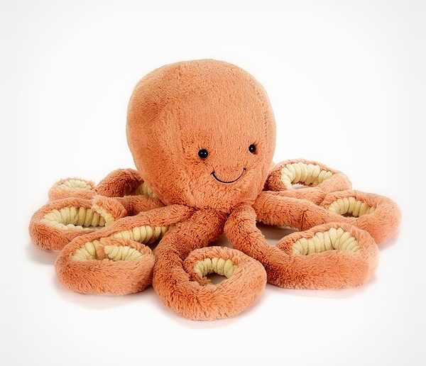 Jellycat Odell Octopus knuffel Jellycat octopus knuffel knuffels knuffeldier knuffeldieren amusables
