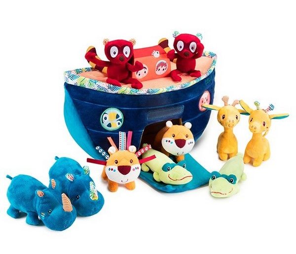 Lilliputiens Ark van Noach speelset zacht babyspeelgoed met diertjes Lilliputiens babyspeelgoed speelgoed peuterspeelgoed stof activiteitenspeelgoed