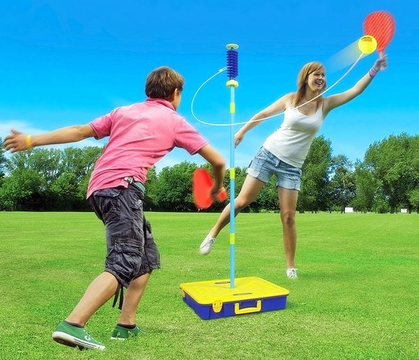 Swingball buitenspeelgoed vakantie sportief spelen tennis spel Swingball buitenspeelgoed vakantie sportief spelen tennis spel