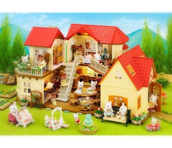 Sylvanian Families City House with Lights impressie Sylvanian Families dieren diertjes familie poppenhuis poppenhuizen poppenhuispoppetjes accessoires