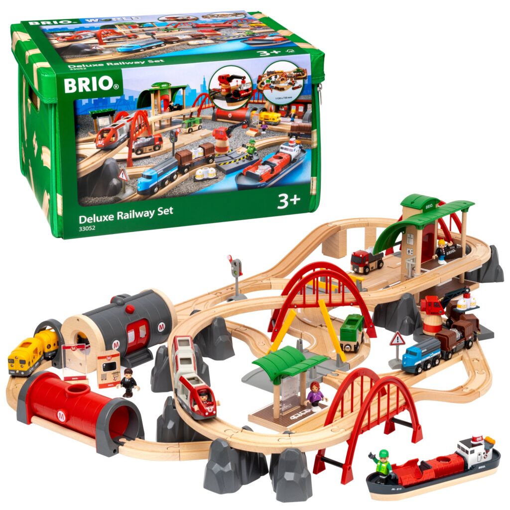 brio-treinset-deluxe-33052 brio trein treinen treinbaan hout houten speelgoed klassiek authentiek