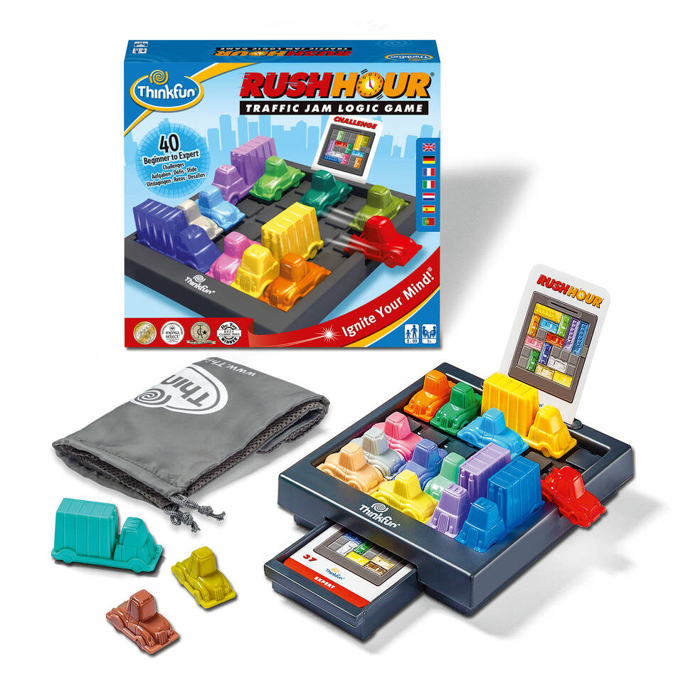 thinkfun puzzel puzzelen puzzelspel logicapuzzel logica denken nadenken denkpuzzels denkpuzzel rush hour