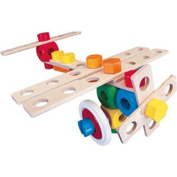 baufix hout houten speelgoed constructie constructiespeelgoed bouwspeelgoed bouwen schroeven