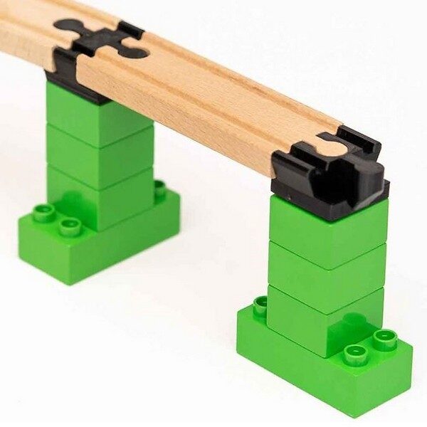 Toy2 connectors connect bevestigen tussenstuk tussenstukje duplo brio bouwspeelgoed bouwen treinbaan