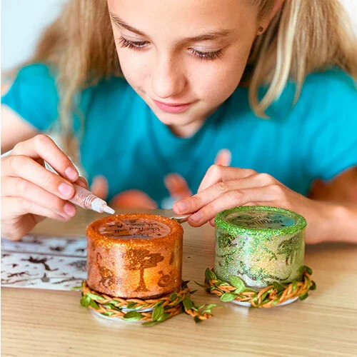 Box candiy diy knutselen jungle regenwoud windlichtjes lichtjes knutselset