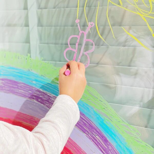 kitpas japans krijt waskrijt raamdecoratie tekenen kleuren creatief